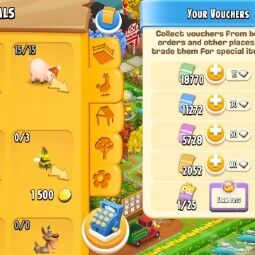🌟Level 112🌟465M Coins🌟Barn 11800🌟Silo 2100🌟Filled Mixed Food🌟37K Total Voucher🌟Beautiful Decoration🌟Instant Delivery 2